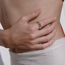 Load image into Gallery viewer, Tapered Gemstone Band